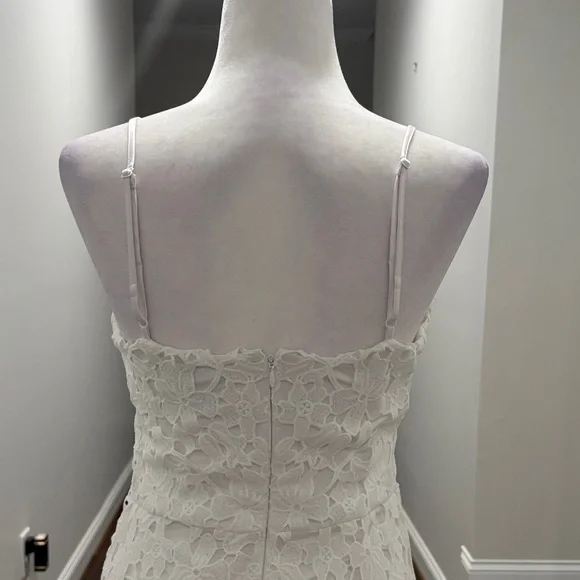 Express White Lace Midi Dress - Picture 4 of 6